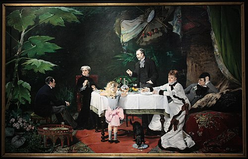 Le Déjeuner dans la serre, 1877, Louise Abbéma