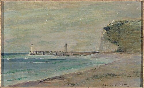 Paysage de plage, Fécamp, 1801, Louise Abbéma