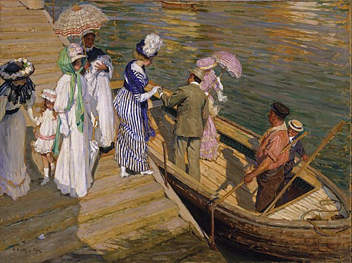 The ferry, 1910, E. Phillips Fox