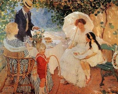 The arbour, 1900, E. Phillips Fox