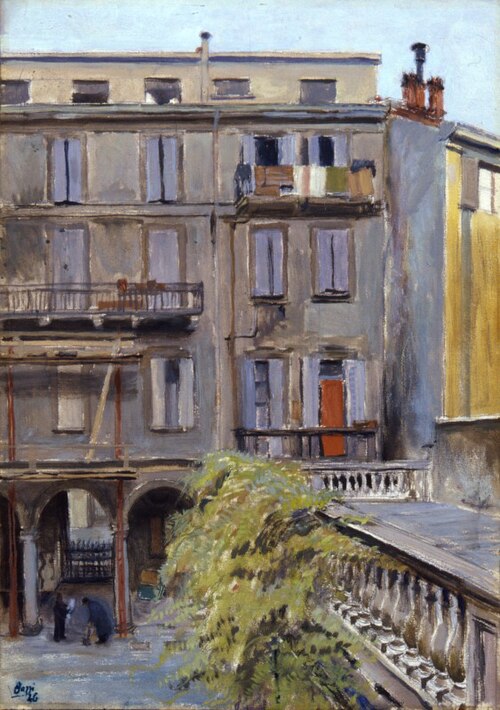 Urban landscape, 1946, Mario Bazzi