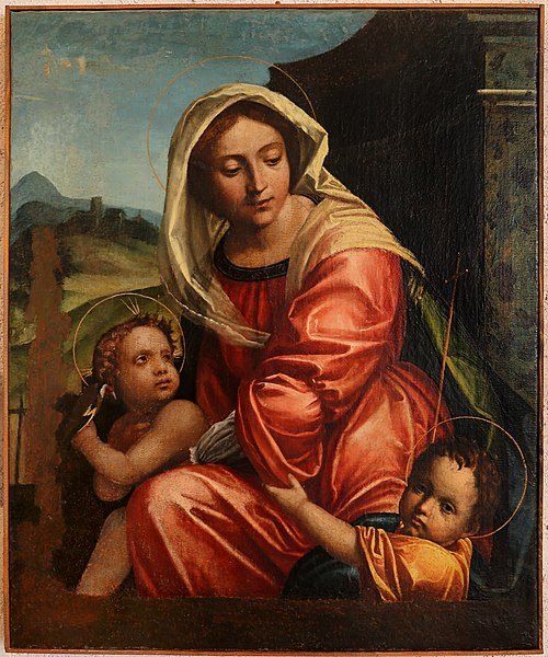 Madonna col bambino e san Giovannino, , Paolo Morando