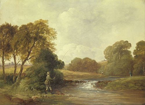 Fishing: Playing a Fish, 1830, William H. Jones