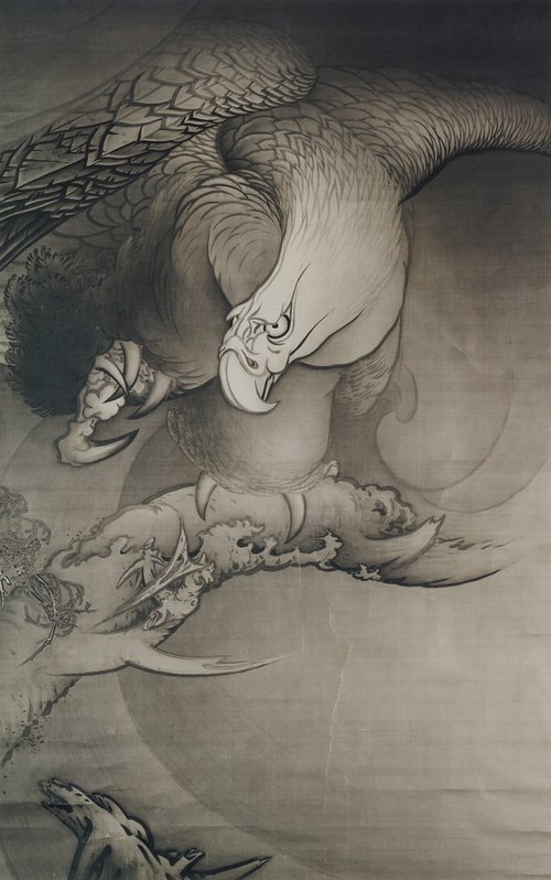 大鷲, 1888, Kanō Hōgai