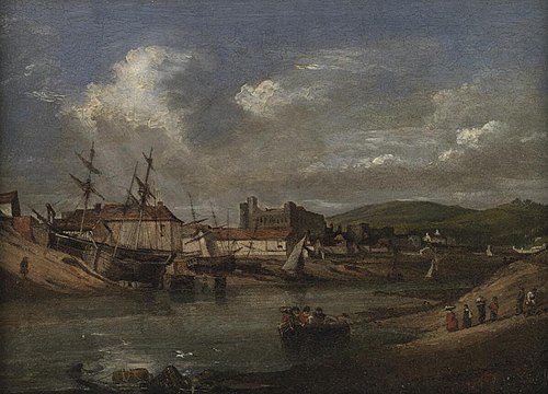 Swansea ferry, 1820, George Orleans Delamotte