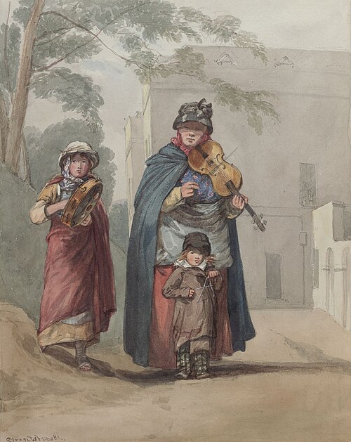 Scotch Beggars, 1818, George Orleans Delamotte