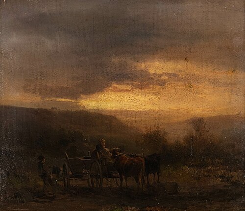 Feldarbeit am Abend, , Bernhard Mühlig
