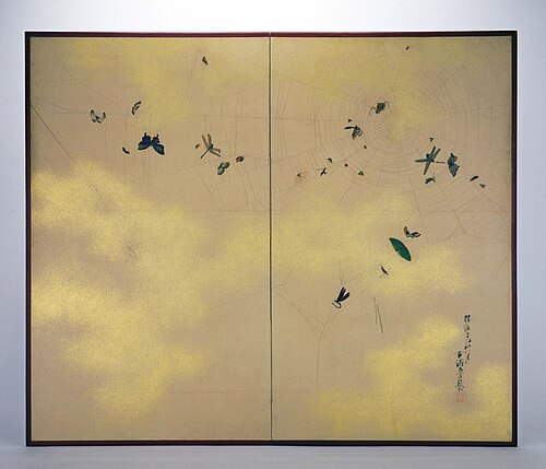 Two-fold Screen, 1881, Shibata Zeshin