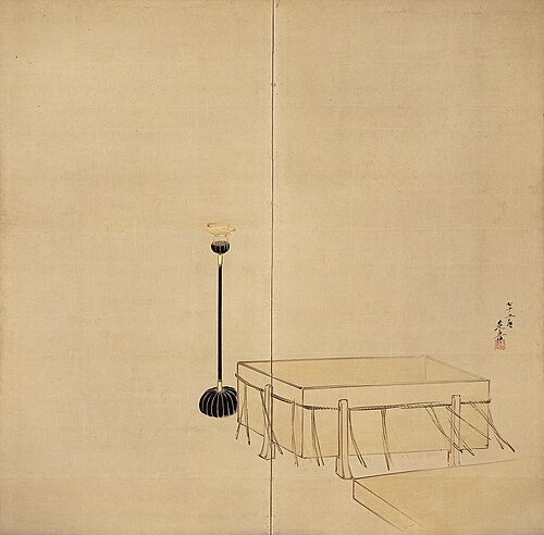 Ibaraki [left of a pair], 1882, Shibata Zeshin