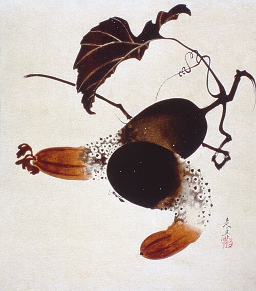 Cucumbers, 1887, Shibata Zeshin