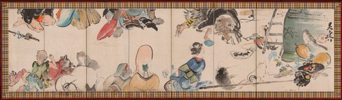 Gathering of Otsu-e Subjects, 1870, Shibata Zeshin