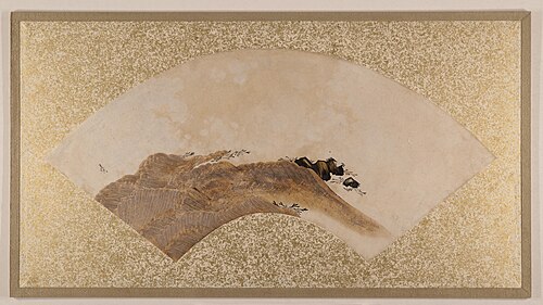 Waves and Rocks, 1879, Shibata Zeshin
