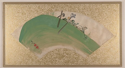 Flowers on Grass, 1879, Shibata Zeshin