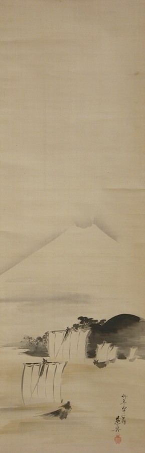 Sailboats and Mt. Fuji, 1849, Shibata Zeshin