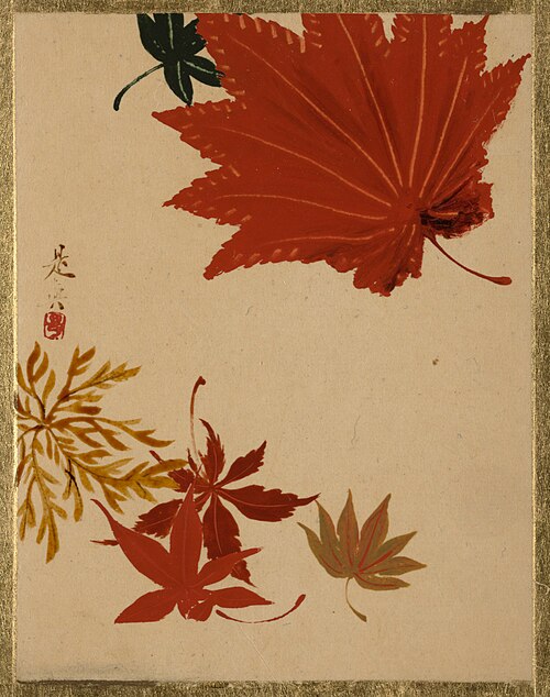 Maple Leaves, 1837, Shibata Zeshin
