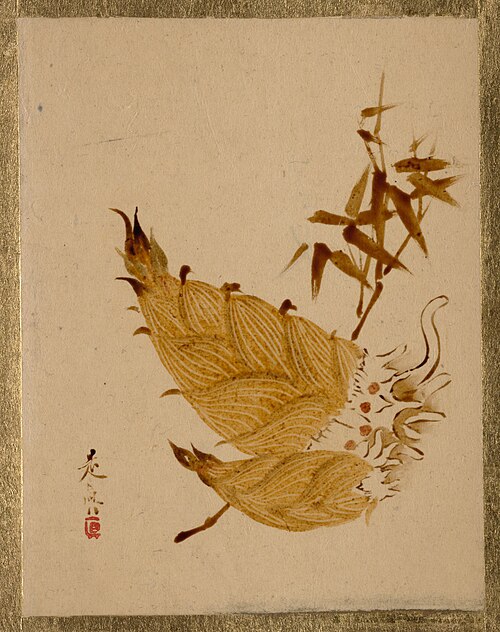 Bamboo Shoots, 1884, Shibata Zeshin