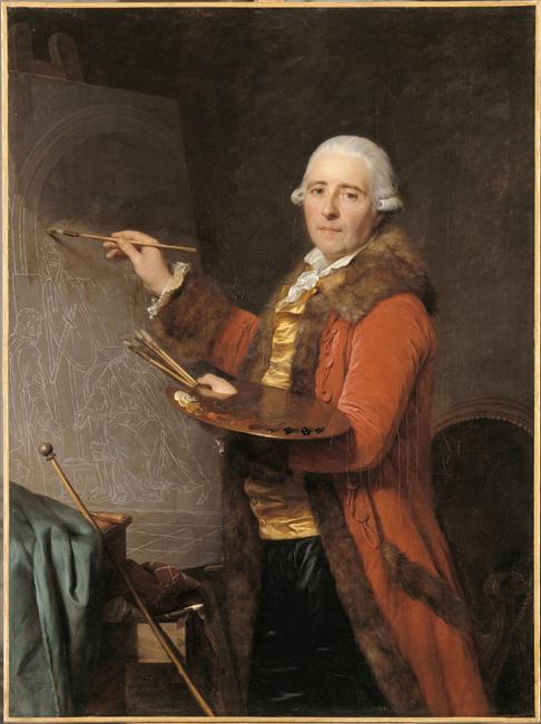 Nicolas-Guy Brenet (1728-1792), peintre, 1786, Antoine Vestier