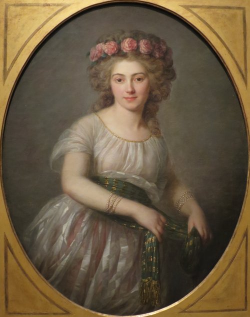 Portrait de Madame de Cromot de Fougy, 1786, Antoine Vestier