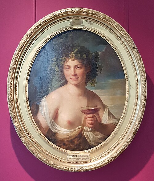 Bacchante couronnée de pampres, 1804, Antoine Vestier
