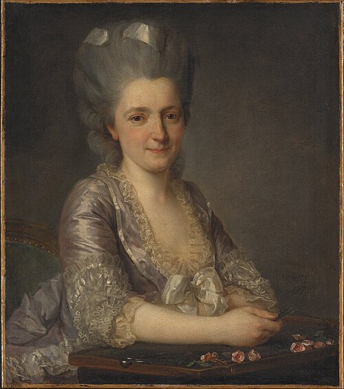 Dames en robe rose, 1778, Antoine Vestier