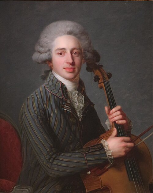 A Cellist, 1788, Antoine Vestier