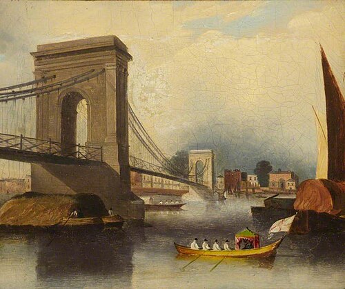Hammersmith Bridge, 1828, Daniel Turner