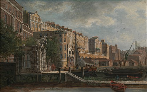 York Water-Gate and the Adelphi, 1800, Daniel Turner