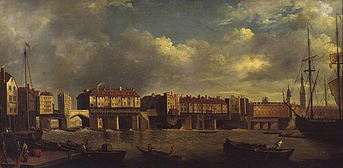 Old London Bridge (after Samuel Scott, N00313), , Daniel Turner