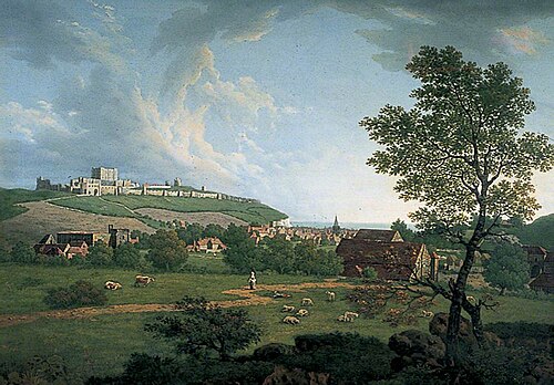 A View of the Town and Castle of Dover, Kent, 1767, Arthur Nelson