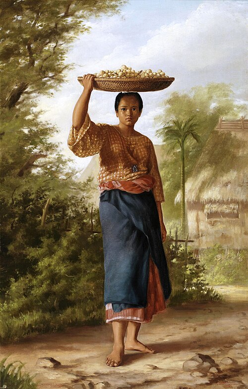 La vendedora de lanzones, 1875, Felix Eduardo Resurreccion Hid