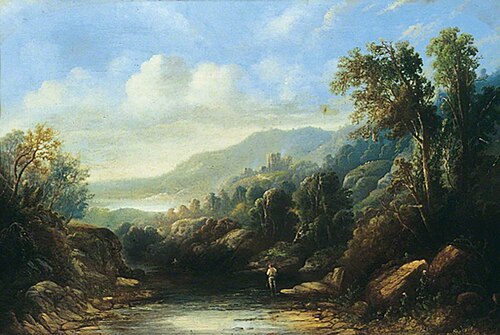 Mountainous Landscape, , Sidney Paget