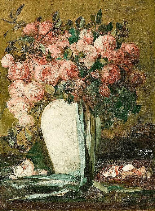 bouquet of roses, 1936, Anton Müller-Wischin