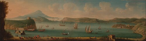 The Gulf of Pozzuoli, 1735, Gaspar Butler