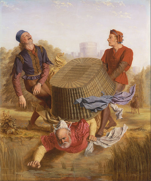 Buck Washing on Datchet Mead from 'The Merry Wives of Windsor,' III, v, 1849, John S. Clifton