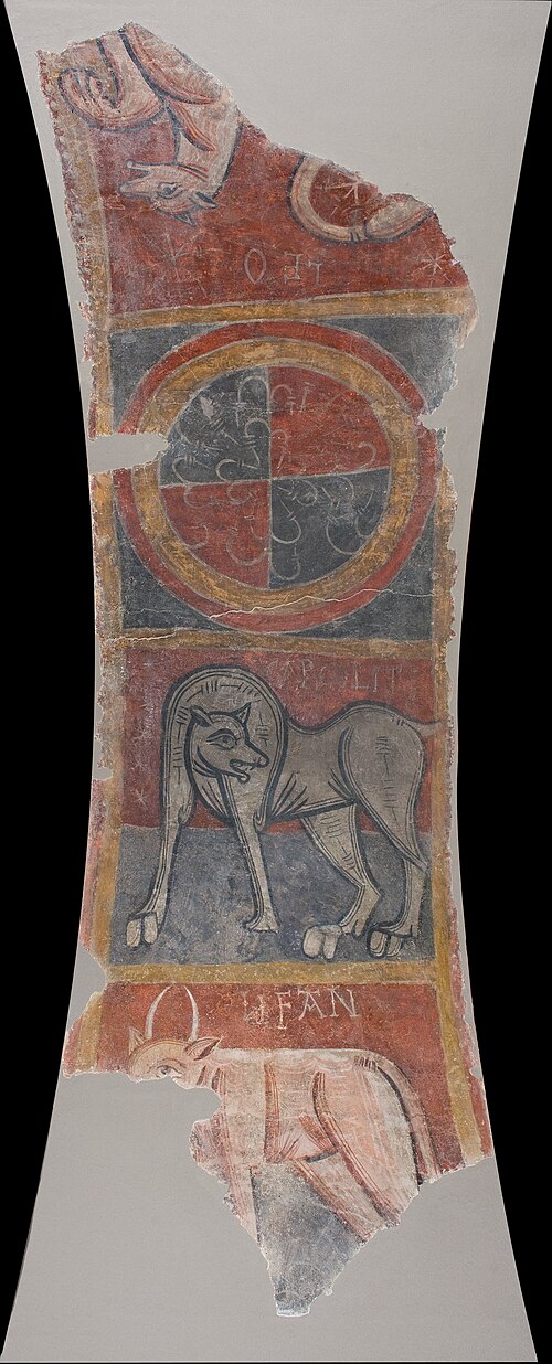 CARCOLITI, elephant and lion from Boí, 1100, Master of Boí