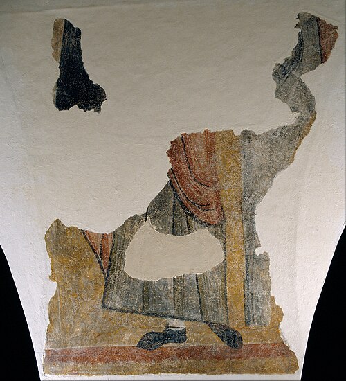 Remains of a saint figure from Boí, 1100, Master of Boí
