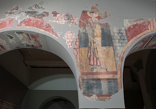 Saint between two towers from Boí, 1100, Master of Boí