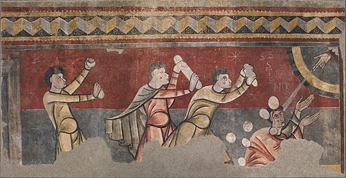 Stoning of Saint Stephen from Boí, 1100, Master of Boí