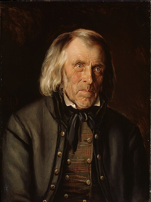Portrait of Ole Svendsen Ilerød, 1852, Christen Brun