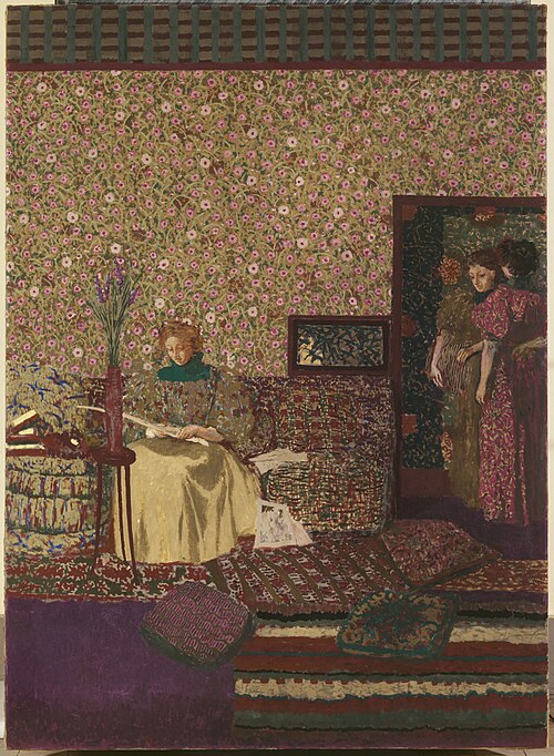 Personnages dans un intérieur. L'intimité, 1896, Édouard Vuillard