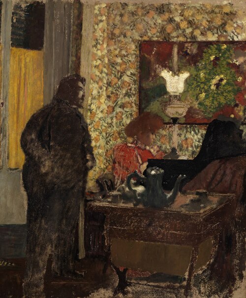 Interior with Misia Natanson on the piano, 1897, Édouard Vuillard