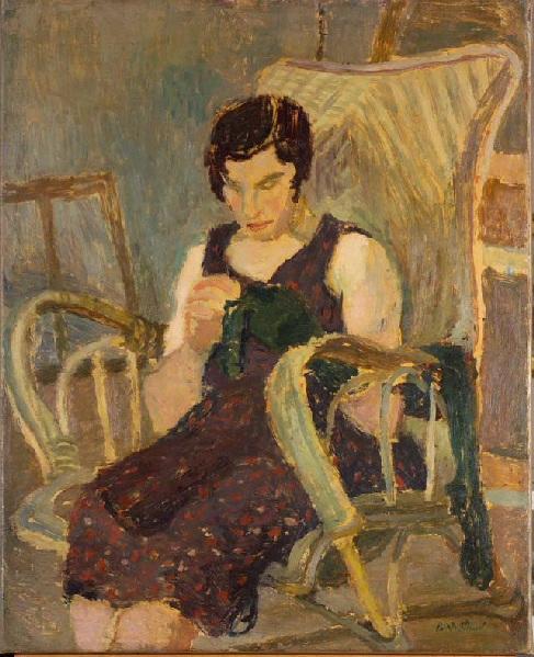 Femme cousant, , Édouard Vuillard