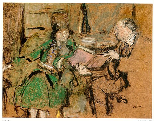 La lecture, 1925, Édouard Vuillard