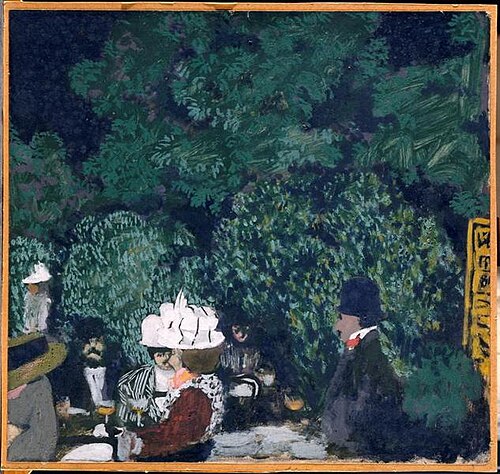 Café au bois de Boulogne, 1897, Édouard Vuillard