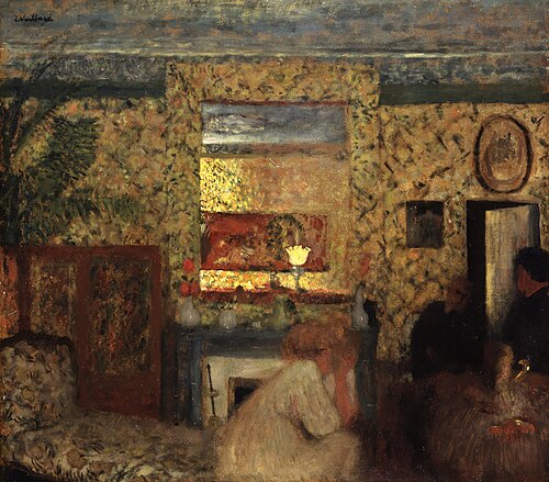 Dans le Salon chez les Natanson à Villeneuve-sur-Yonne, 1897, Édouard Vuillard