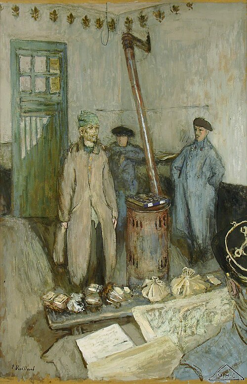 L'interrogatoire du prisonnier, 1917, Édouard Vuillard