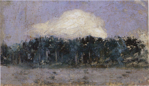 Nuage blanc sur la forêt, 1889, Édouard Vuillard