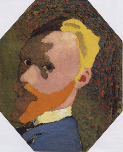 Autoportrait octogonal, 1890, Édouard Vuillard