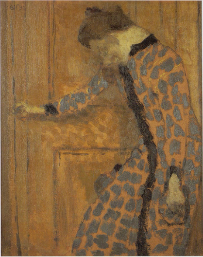 Jeune fille, la main sur la poignée de la porte, 1891, Édouard Vuillard