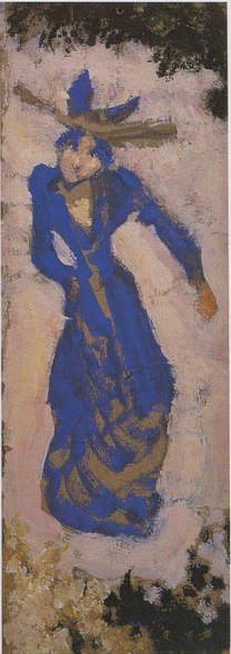 Marthe Mellot en bleu, 1891, Édouard Vuillard